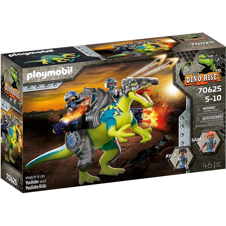 Playmobil Dino Rise 70625 'Spinosaurus: Doppelte Verteidigungs-Power', 46 Teile, ab 5 Jahren – Bild 1