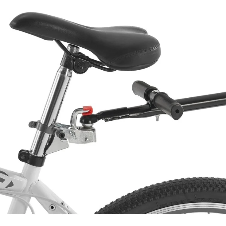 Juskys Fahrradanhänger für Fahrrad 40 kg Zuladung Schwarz, 90 l, Luftbereifung – Bild 11