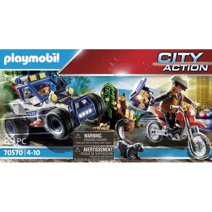 Playmobil City Action 70570 'Polizei-Geländewagen: Verfolgung des Schatzräubers', 89 Teile, ab 4 Jahren – Bild 3