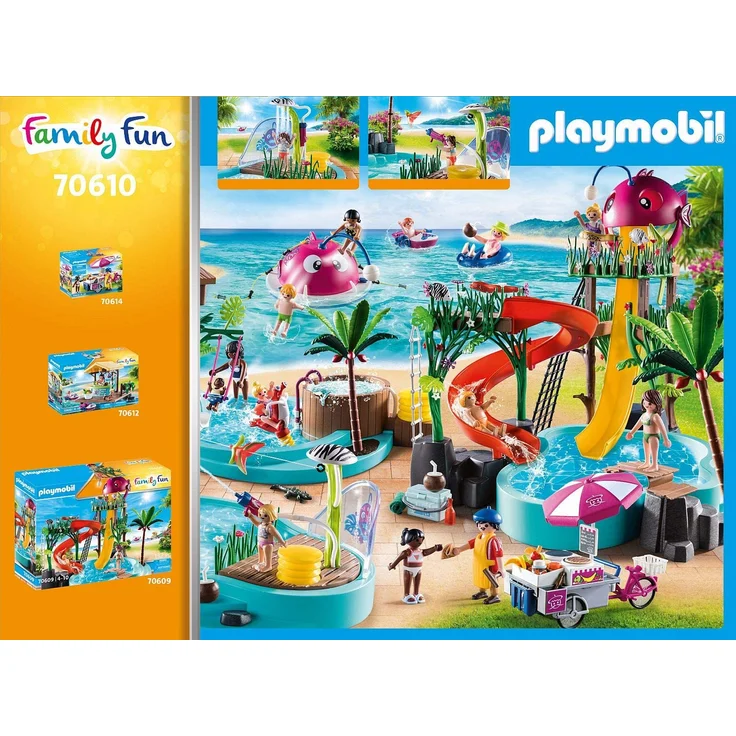 Playmobil Family Fun 70610 'Spaßbecken mit Wasserspritze', 65 Teile, ab 4 Jahren – Bild 4