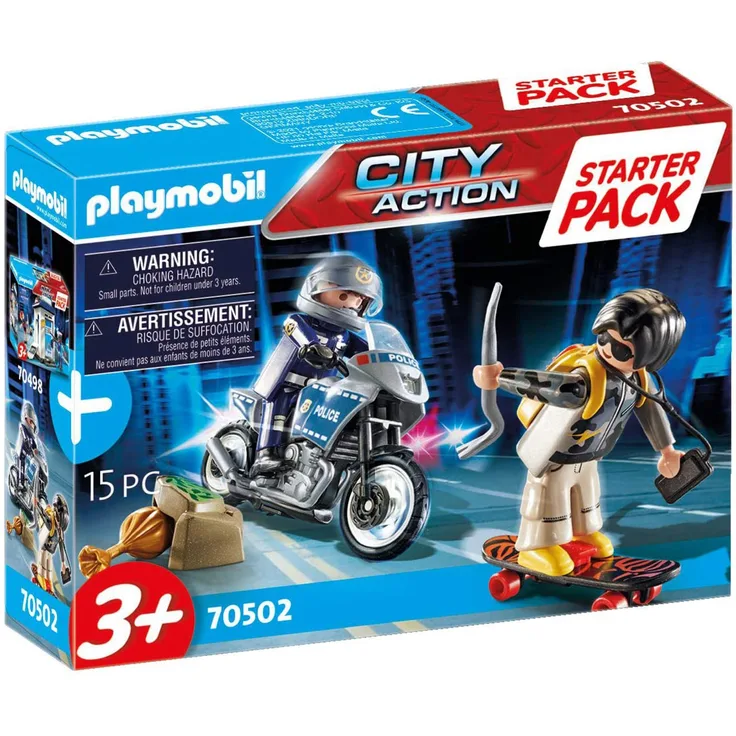 Playmobil City Action 70502 'Starter Pack Polizei Ergänzungssset', 15 Teile, ab 3 Jahren