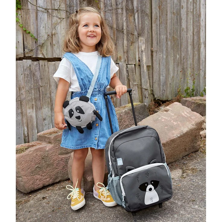 Lässig 'Kinderkoffer & Rucksack - Trolley Backpack, About Friends Waschbär', 12 l Fassungsvermögen, wasserabweisende Material, grau – Bild 5