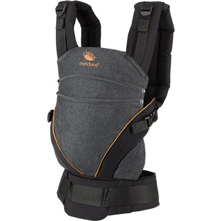 Manduca 'XT Cotton' Babytrage 2020, 3 Tragepositionen, in Denimblack – Bild 1