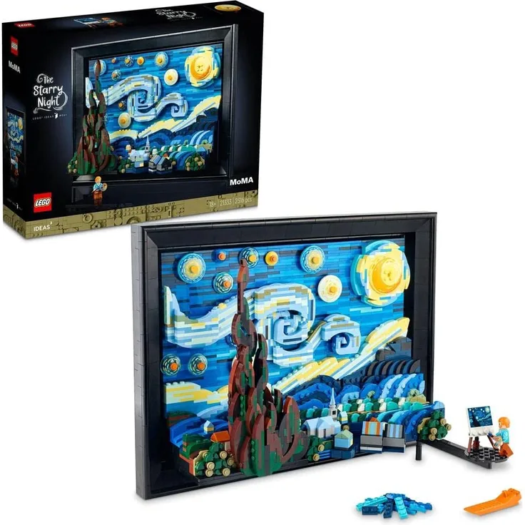 LEGO Ideas 21333 'Vincent van Gogh – Sternennacht', 2316 Teile, ab 18 Jahren