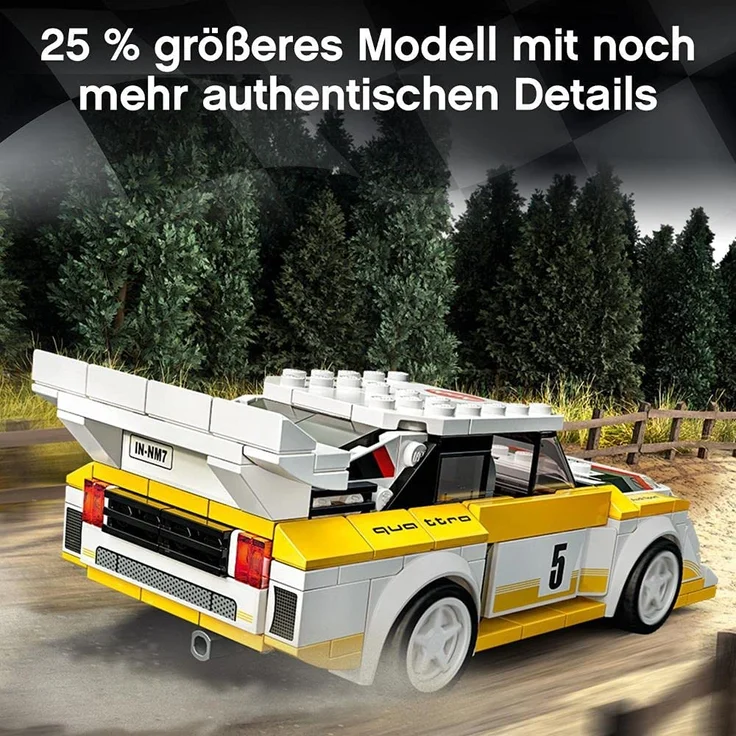 LEGO Speed Champions 76897 '1985 Audi Sport quattro S1', 250 Teile, ab 7 Jahren – Bild 6