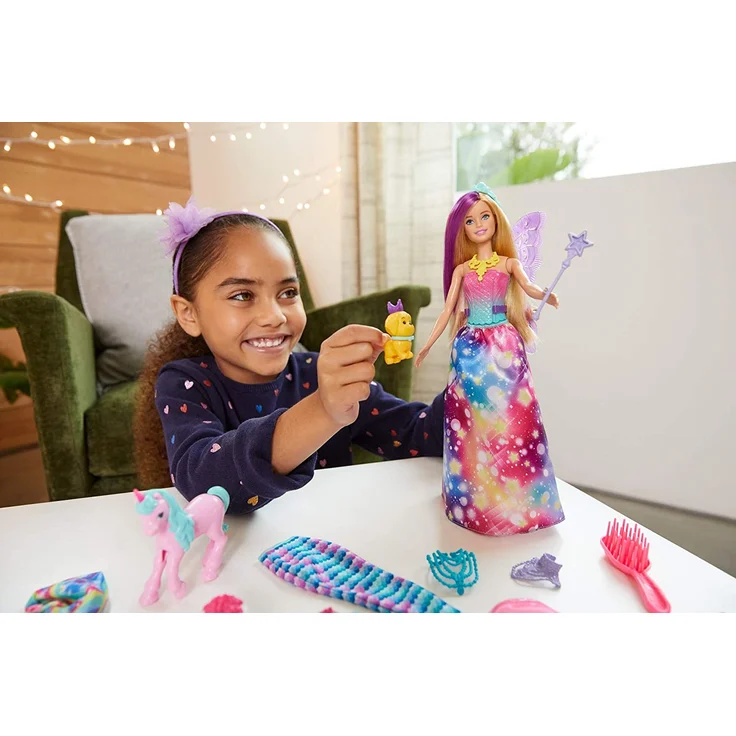 Mattel GJB72 'Barbie Fairytale' Adventskalender inkl. Puppe, Outfits, Zubehör-Teilen und Accessoires, ab 3 Jahren – Bild 8