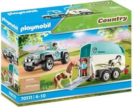 Playmobil Country 70511 'PKW mit Ponyanhänger'