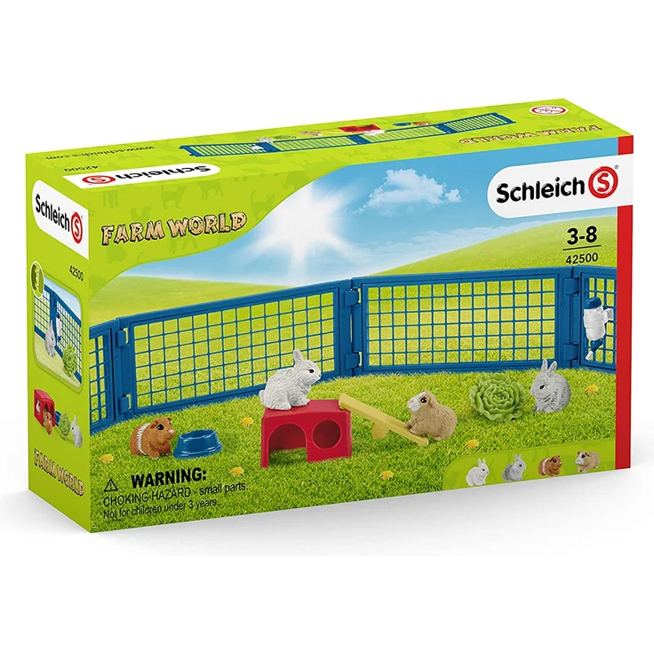 Schleich Farm World 42500 'Zuhause für Kaninchen und Meerschweinchen', ab 3 Jahren, 14 Teile – Bild 4
