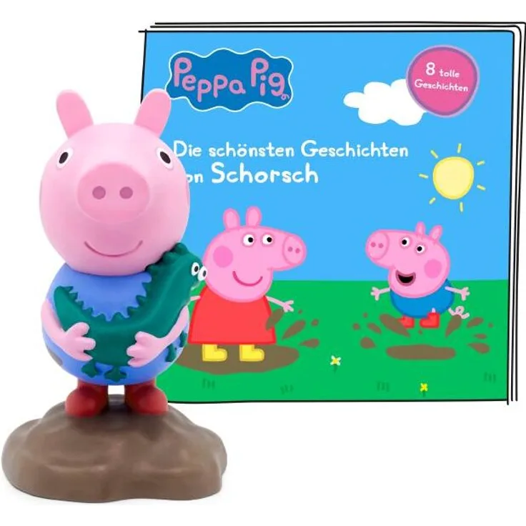 Tonies Peppa Pig 'Die schönsten Geschichten von Schorsch', Hörfigur mit 44 Minuten Spielzeit, ab 3 Jahren