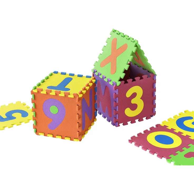 Juskys 'Kinder Puzzlematte Kim', 36 Teile, mit Buchstaben A-Z & Zahlen 0-9, rutschfest & abwischbar, ab 10 Monate, Eva Schaumstoff – Bild 6