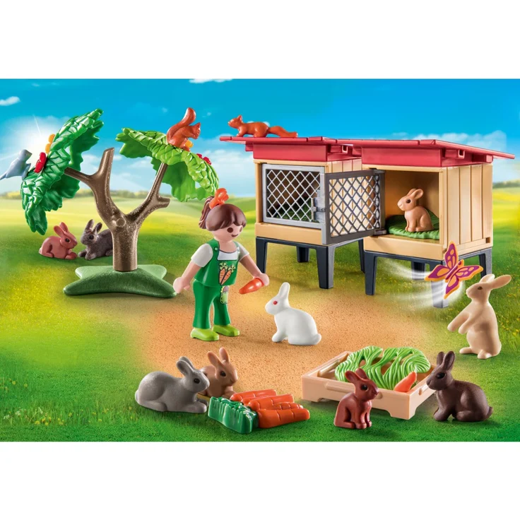 PLAYMOBIL Country 71252 'Kaninchenstall', 41 Teile, ab 4 Jahren – Bild 4