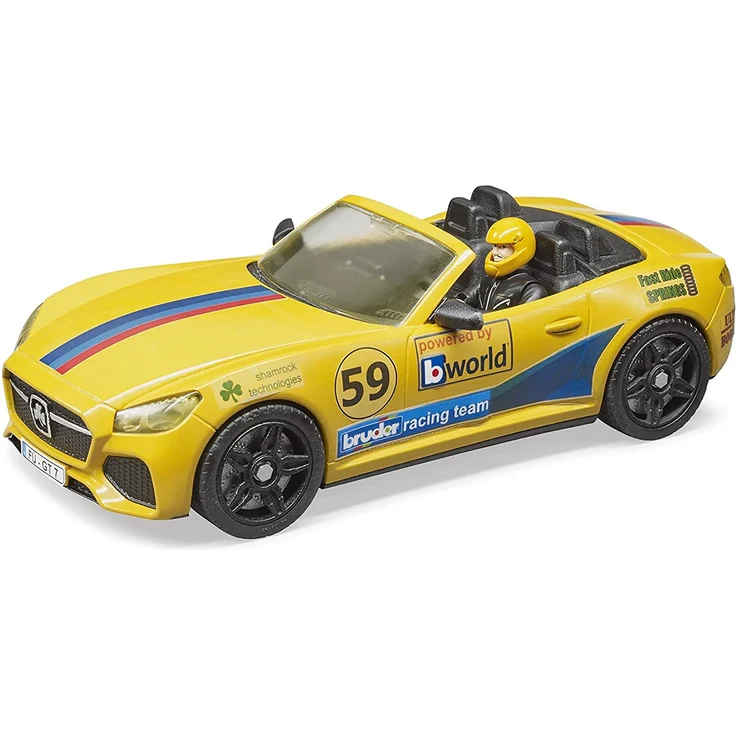 Bruder 02504 'RAM 2500 Power Wagon und Roadster Bruder Racing Team', ab 4 Jahren, 1:16, inkl. abnehmbarer Anhängekupplung – Bild 2