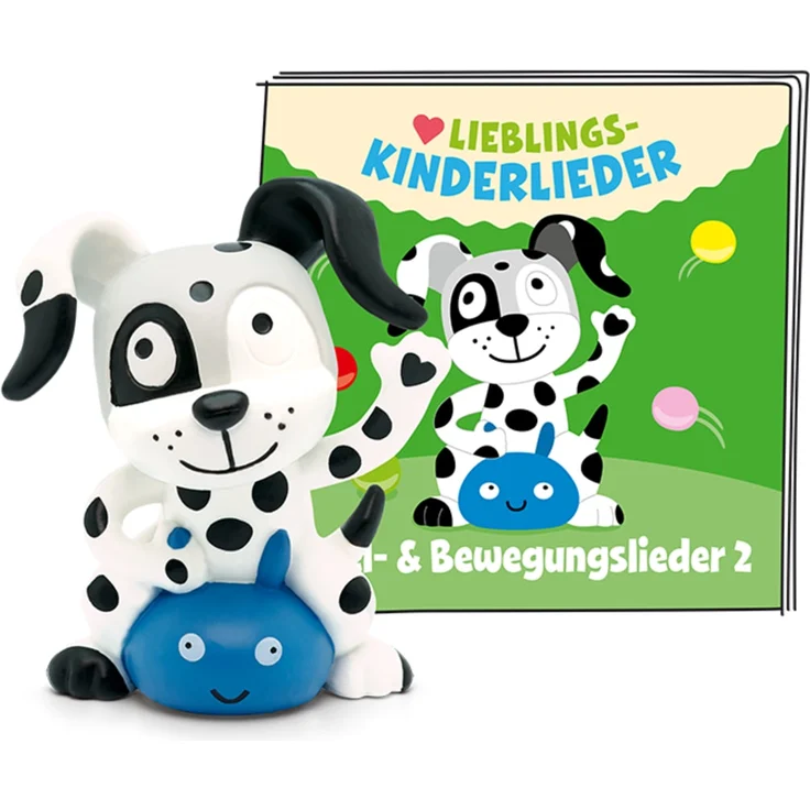Tonies Lieblings-Kinderlieder 'Spiel- und Bewegungslieder 2 (Relaunch 2023)', Hörfigur mit 49 Minuten Spielzeit, ab 3 Jahren – Bild 1