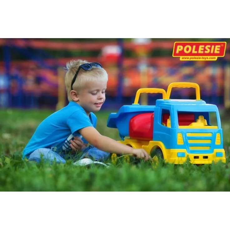 Polesie 6614 'Premium Racer' Rutscher, Sand-LKW, 68 x 25 x 32 cm, ab 12 Monaten, maximal belastbar bis 50 kg, inkl. großer Ladefläche – Bild 4