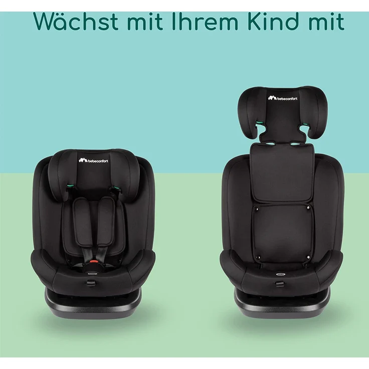 Bebeconfort Kindersitz EverFix i-Size, Vorwärtsgerichteter Kindersitz, ISOFIX-Kindersitz, von 15 Monaten bis zu 12 Jahren, 9-36 kg, 76-150 cm, Black Mist - Preisvergleich – Bild 2