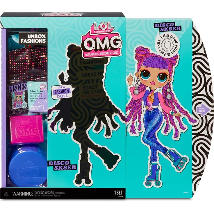 L.O.L. Surprise 'OMG Series 3 - Disco Sk8er' Modepuppe, mit 20 Überraschungen, ab 6 Jahren – Bild 6