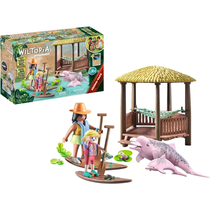 PLAYMOBIL Wiltopia 71143 'Paddeltour mit den Flussdelfinen', 44 Teile, ab 4 Jahren – Bild 1