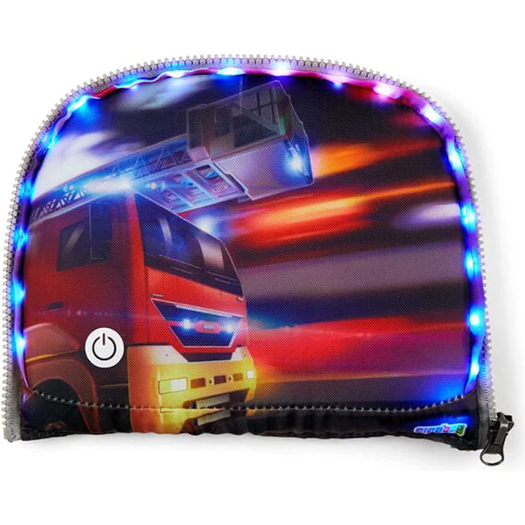 Ergobag 'LED Zippies Feuerwehr', 15 x 23 x 1 cm, Polyester – Bild 2