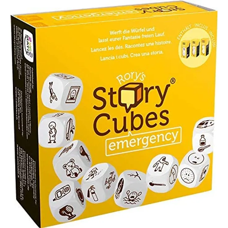 Rory's Story Cubes Emergency - Würfelspiel für 1-10 Spieler