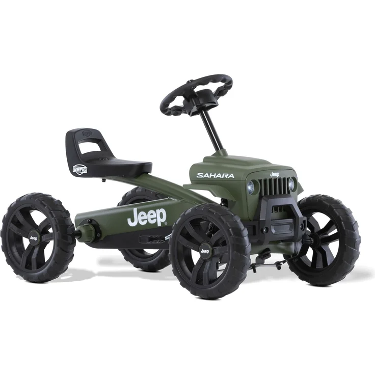 BERG Gokart S 'Buzzy Jeep Sahara', ab 2 Jahren, max. belastbar bis 30 kg, Direct-Drive-System, flüsterleise Airless Räder, grün – Bild 1