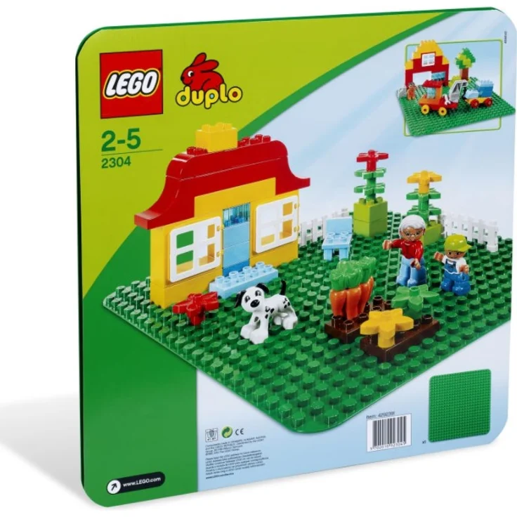 LEGO DUPLO 2304 ' Grüne LEGO DUPLO Bauplatte', 1 Teil, ab 2 Jahren – Bild 1