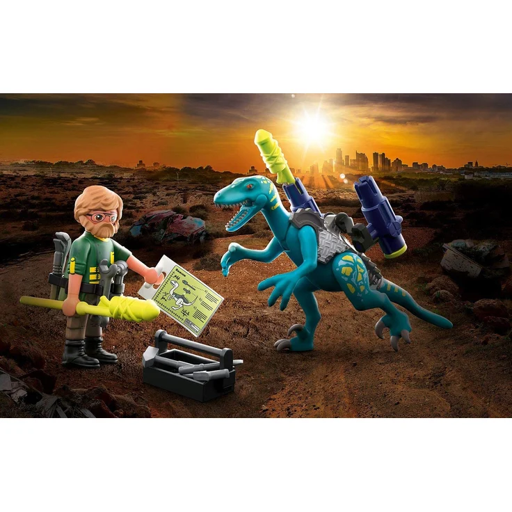 Playmobil Dino Rise 70629 'Uncle Rob: Aufrüstung zum Kampf', 19 Teile, ab 5 Jahren – Bild 2