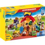 PLAYMOBIL 70259 '1.2.3 Adventskalender Weihnachtskrippe', für Kinder ab 1,5 Jahren