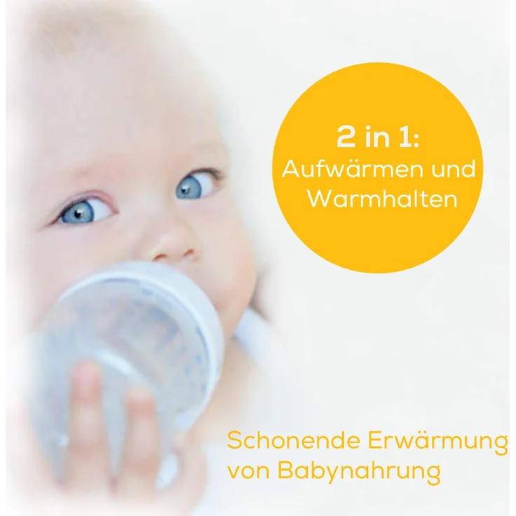 Beurer BEU BY52 Digitaler Babykostwärmer, mit LED-Display, Abschaltautomatik, inkl. Kostheber und Deckel – Bild 2
