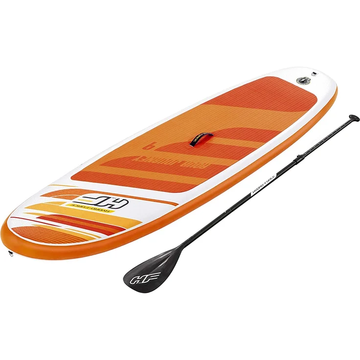 Bestway Hydro-Force™ 'Aqua Journey' SUP Allround Board-Set, 274 x 76 x 12 cm, mit Paddel, Handpumpe, Transportrucksack und Reparaturset – Bild 2