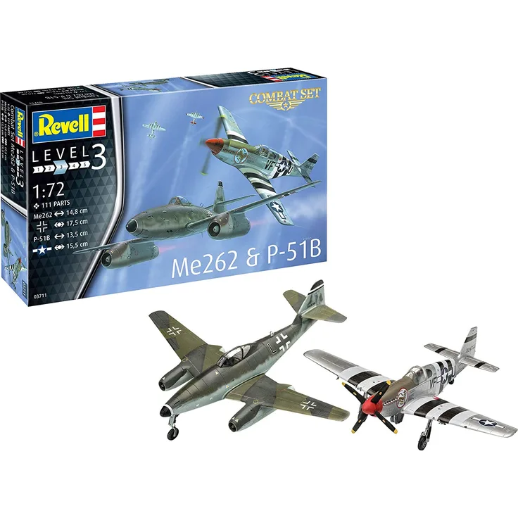 Combat Set Me262 & P-51B 1:72