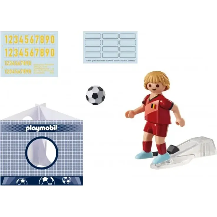 Playmobil Sports & Action 71128 'Fußballspieler Belgien', 7 Teile, ab 5 Jahren – Bild 2