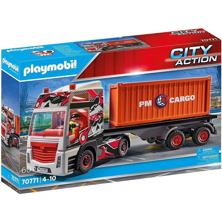 Playmobil City Action 70771 'LKW mit Anhänger', 60 Teile, ab 4 Jahren