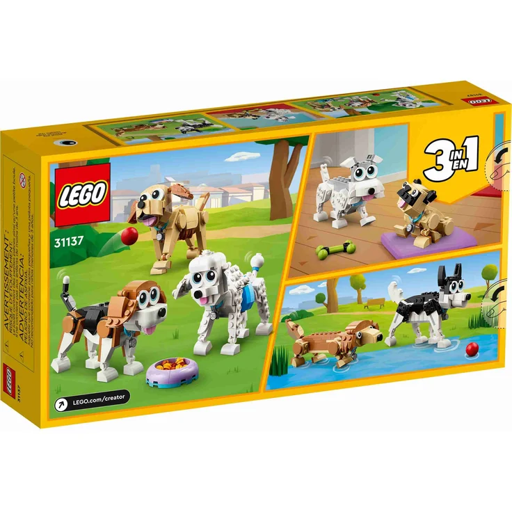 LEGO Creator 3-in-1 31137 'Niedliche Hunde', 475 Teile, ab 7 Jahren – Bild 5