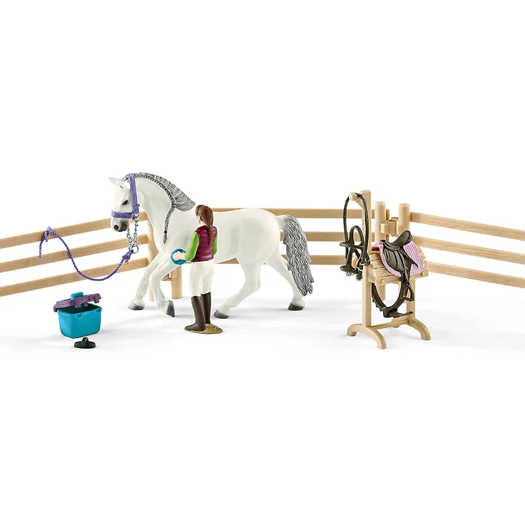 Schleich Horse Club 42389 'Reitschule mit Reiterinnen und Pferden', ab 5 Jahren, 40 Teile – Bild 7