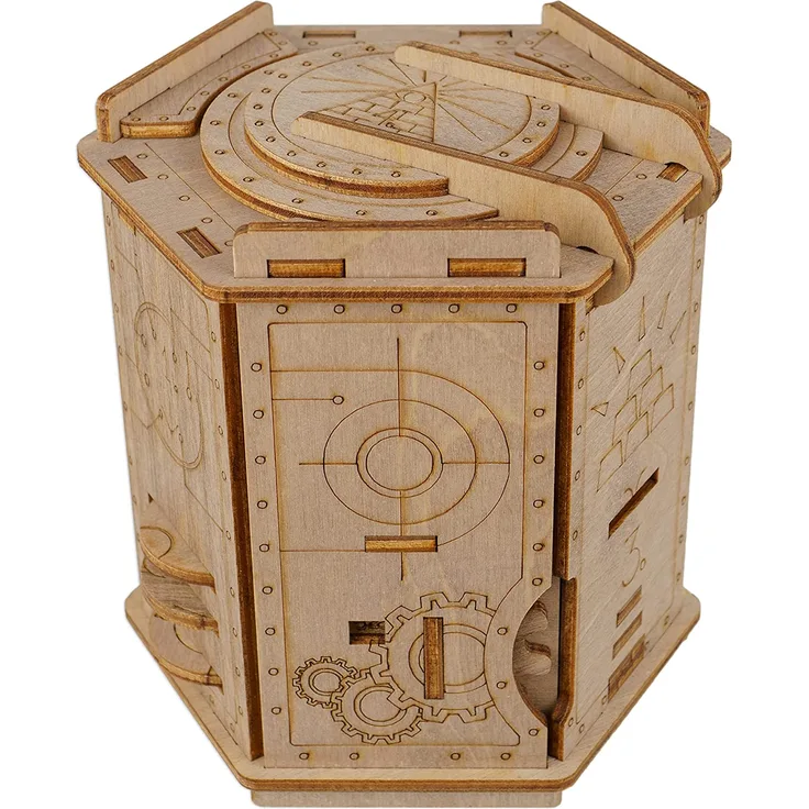 ESC WELT Fort Knox - Escape Room Spiel - Geschenke für Männer und Frauen - 3D Puzzle Box Spiele aus Holz für Erwachsene und Kinder - Geschenkbox Knobelspiel - Holzpuzzle Erwachsene - Valentinstag