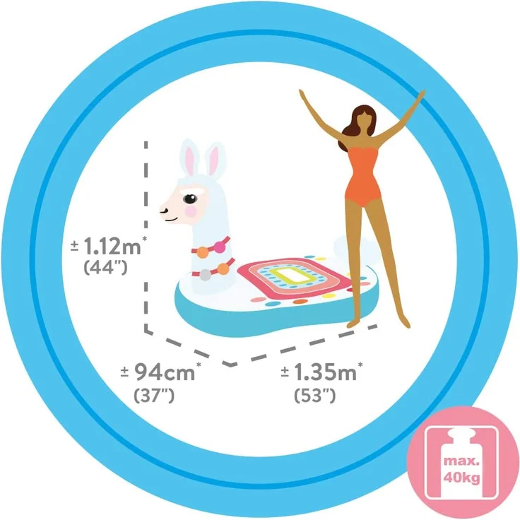 Intex Lama Ride-On 135 x 112 x 94 cm (L x B x H) – Bild 3