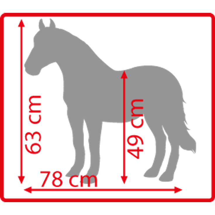 Heunec (736078) 'Bibi & Tina Stehpferd "Sabrina"', 75 cm, ab 3 Jahren, bis 100 kg belastbar, weiß – Bild 5