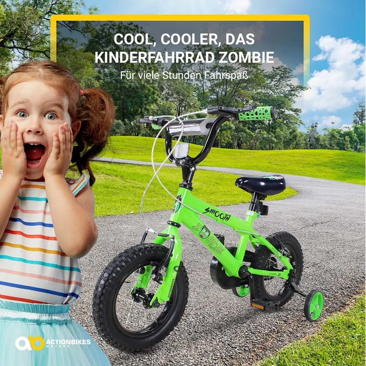 Actionbikes Kinderfahrrad Zombie 12 Zoll Kinderrad Stützräder Fahrrad Kinder – Bild 2