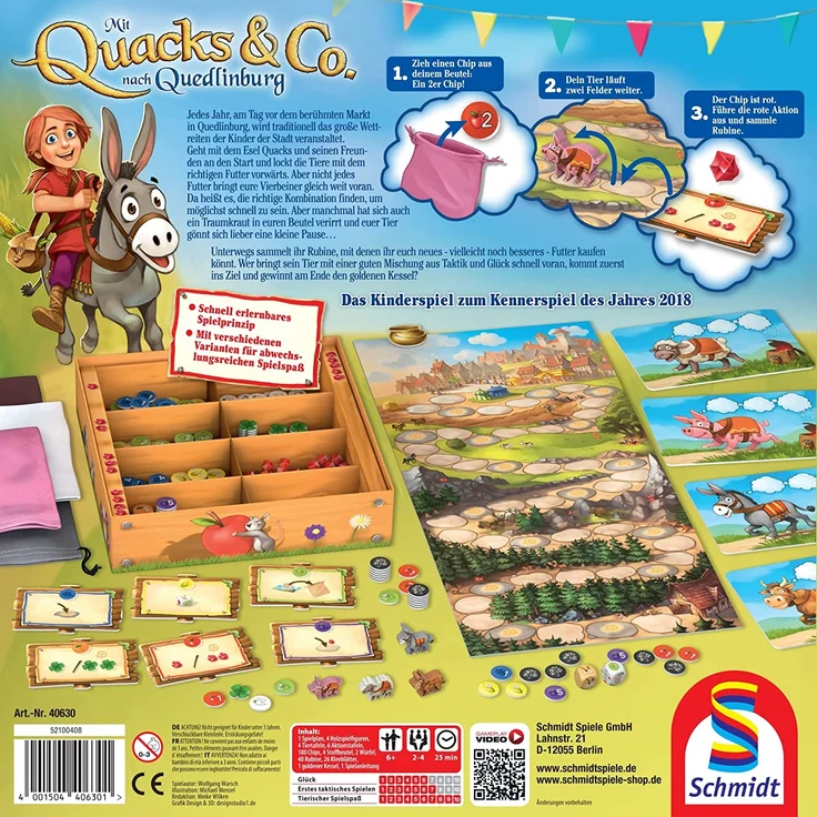 Smidt Spiele 'Mit Quacks & Co. nach Quedlinburg', Brettspiele, 2-4 Spieler, ab 6 Jahren, Deutscher Kinderspiele Preis 2022 – Bild 3