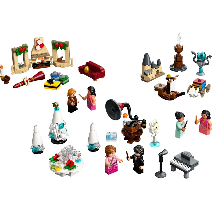 LEGO Harry Potter™ 75981 Adventskalender 2020, Weihnachtskalender mit 24 Türchen zum Film "Harry Potter und der Feuerkelch", Hogwarts Weihnachtsball – Bild 2