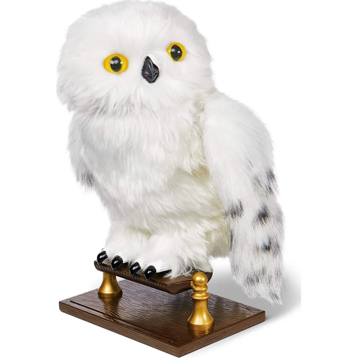 Spin Master 'Wizarding World Harry Potter - Interaktive Plüsch-Eule Hedwig ', mit über 15 Geräuschen und Bewegungen, 22,9 cm groß, ab 5 Jahren, weiß – Bild 2