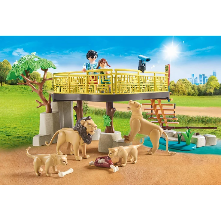PLAYMOBIL Family Fun 71192 'Löwen im Freigehege', 58 Teile, ab 4 Jahren – Bild 5