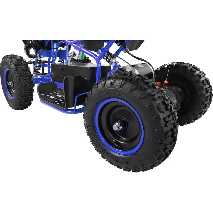 Elektro Quad Miniquad Kinder Racer 1000 Watt Pocket Kinderquad Pocketbike ATV (Schwarz/Blau) – Bild 5