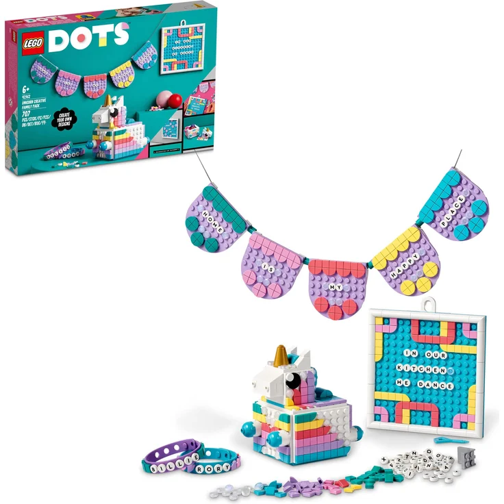 Lego Dots 41962 'Einhorn Familienkreativset', 707 Teile, ab 6 Jahren - Preisvergleich – Bild 1