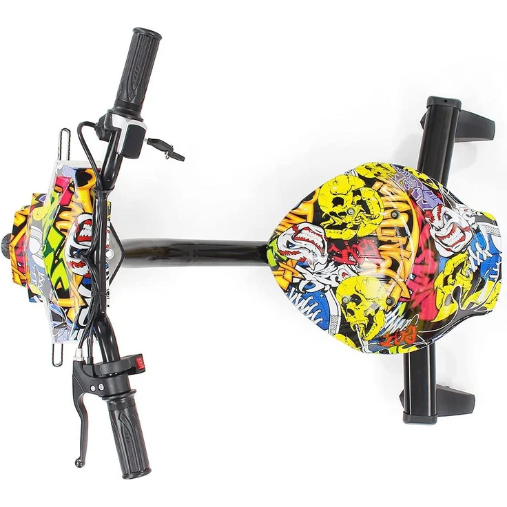 Elektro-Drift-Trike 360 Drift-Scooter für Kinder Fahrzeug Dreirad Driftscooter (Gelb Graffiti) – Bild 4