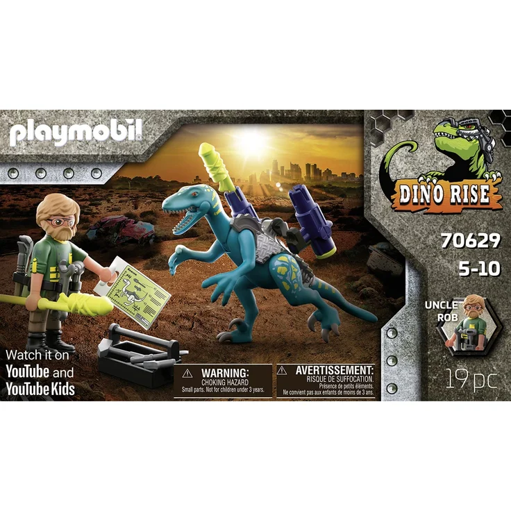 Playmobil Dino Rise 70629 'Uncle Rob: Aufrüstung zum Kampf', 19 Teile, ab 5 Jahren – Bild 3