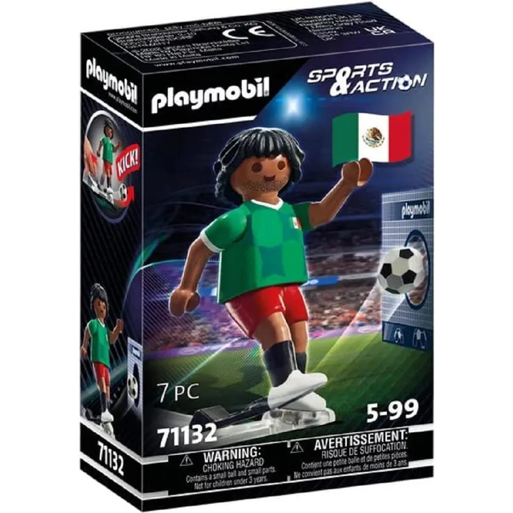 Playmobil Sports & Action 71132 'Fußballspieler Mexiko', 7 Teile, ab 5 Jahren