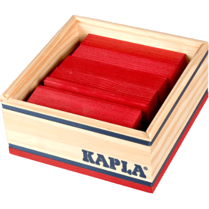 KAPLA® 40er Quadrate rot