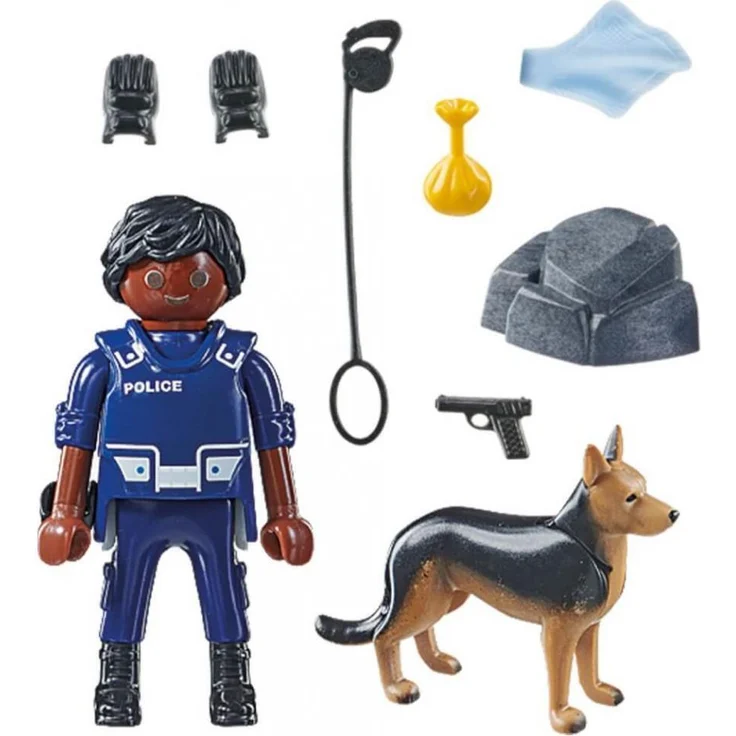 PLAYMOBIL City Action 71162 'Polizist mit Spürhund', 10 Teile, ab 4 Jahren – Bild 3