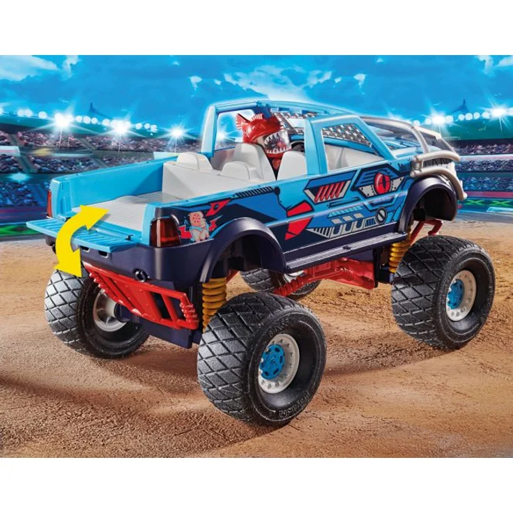 Playmobil Stuntshow 70550 'Stuntshow Monster Truck Shark', 45 Teile, ab 4 Jahren - Preisvergleich – Bild 5